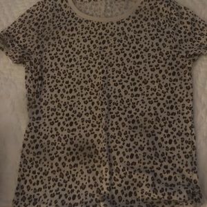 Jcrew leopard tshirt size small